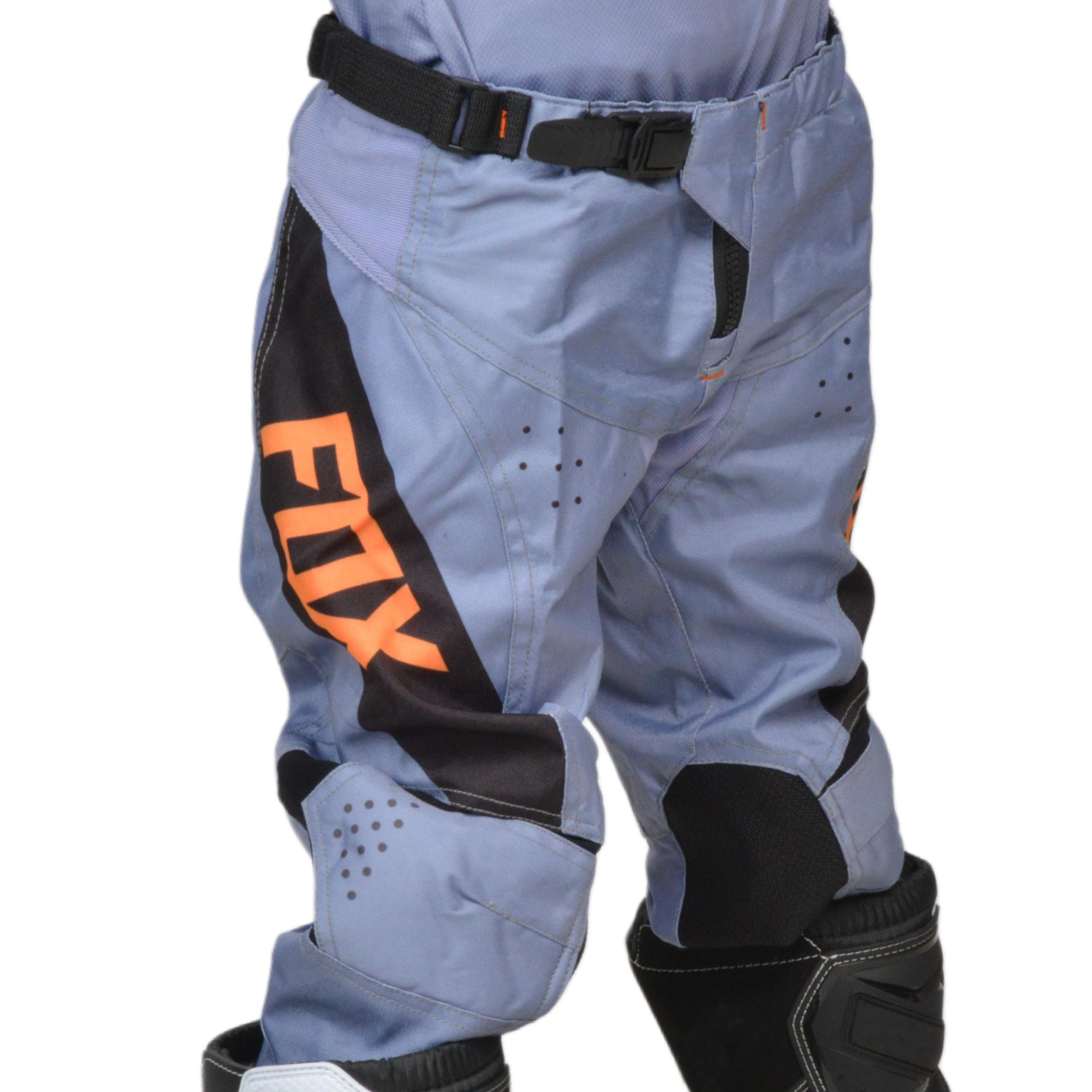 Штаны для мотокросса (детские) FOX №4 / Grey/Orange (рост 145-155 см)