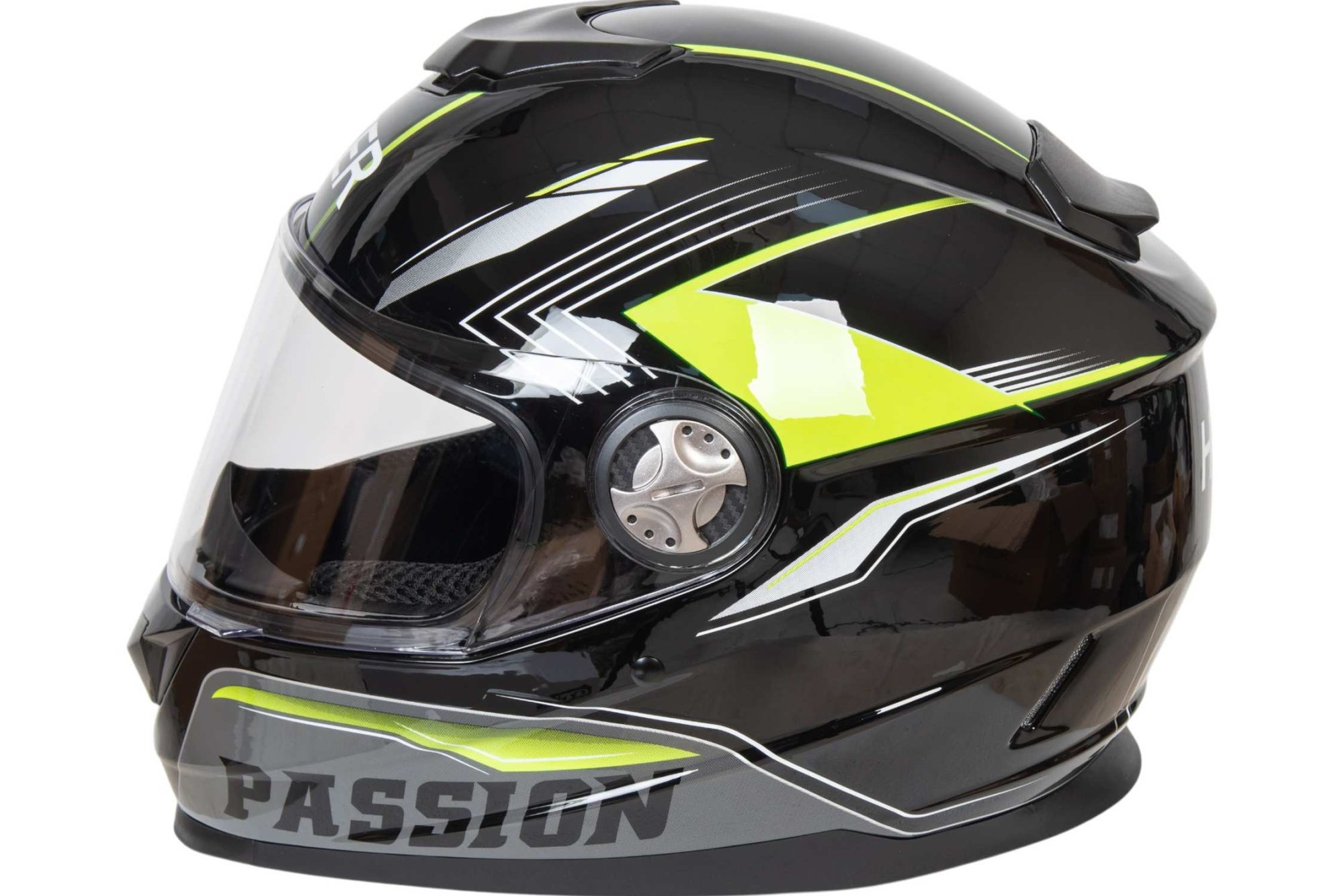 Шлем мото интеграл HIZER B565 №3 (S)  black/yellow