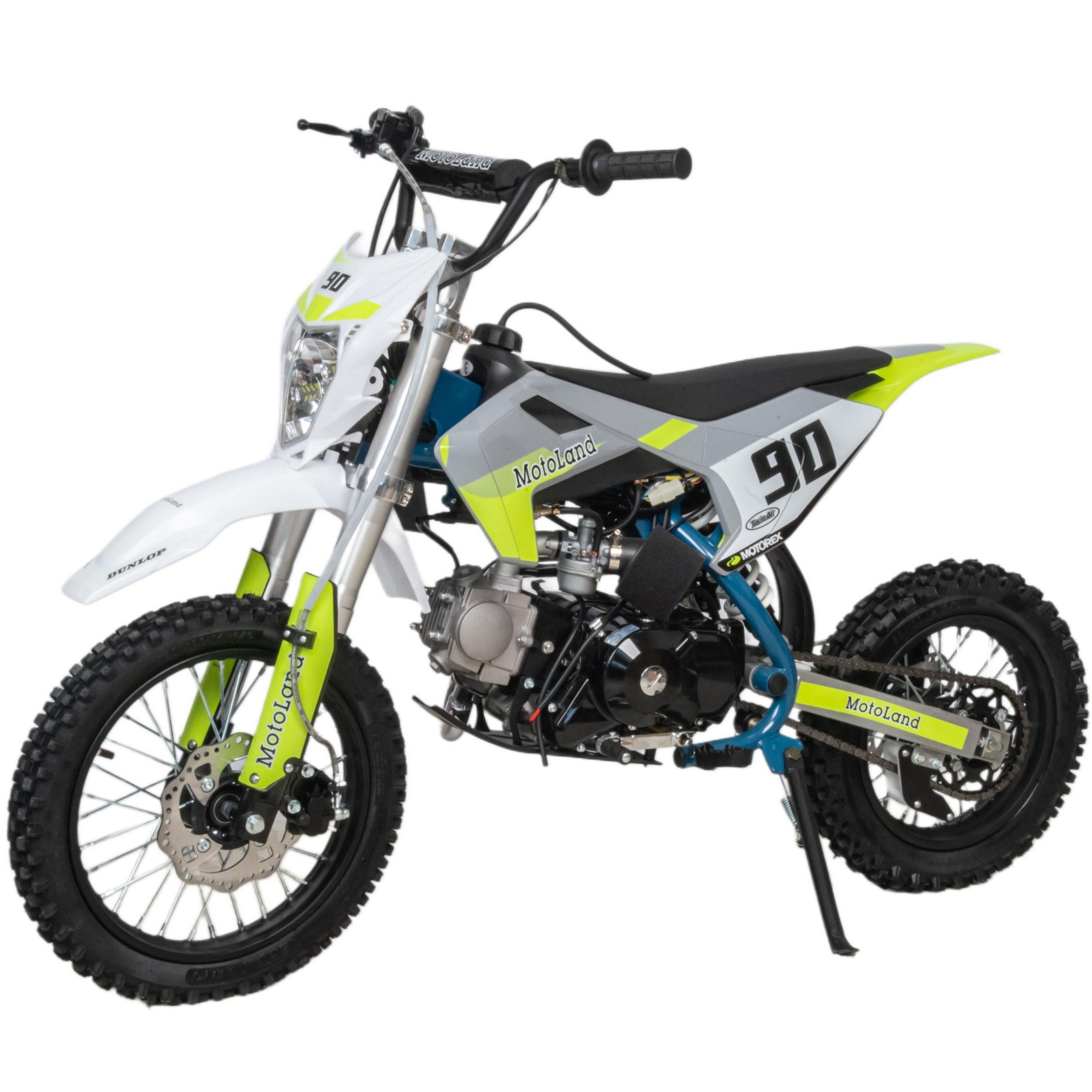 Питбайк  Motoland TCX125 E 14/12 +фара зеленый