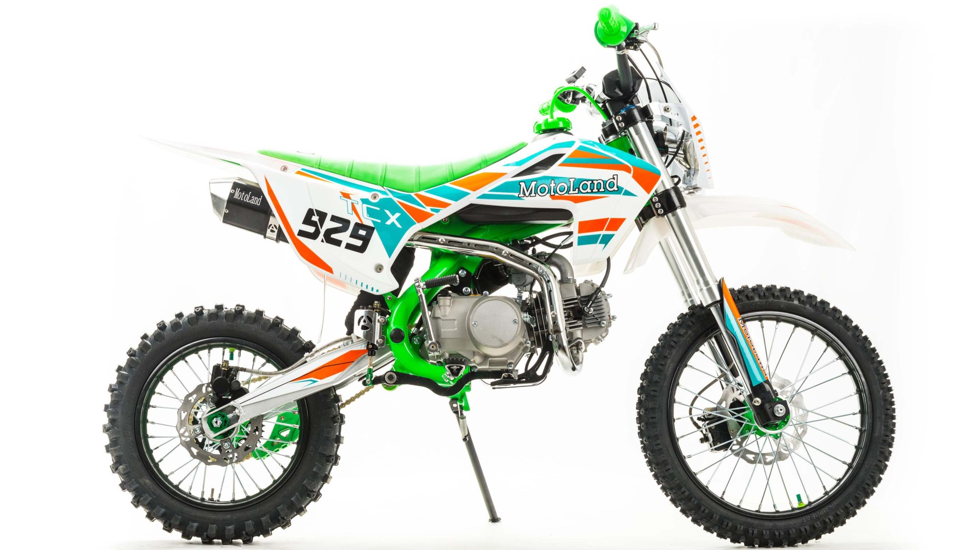 Питбайк  Motoland TCX125 E 17/14 зеленый 