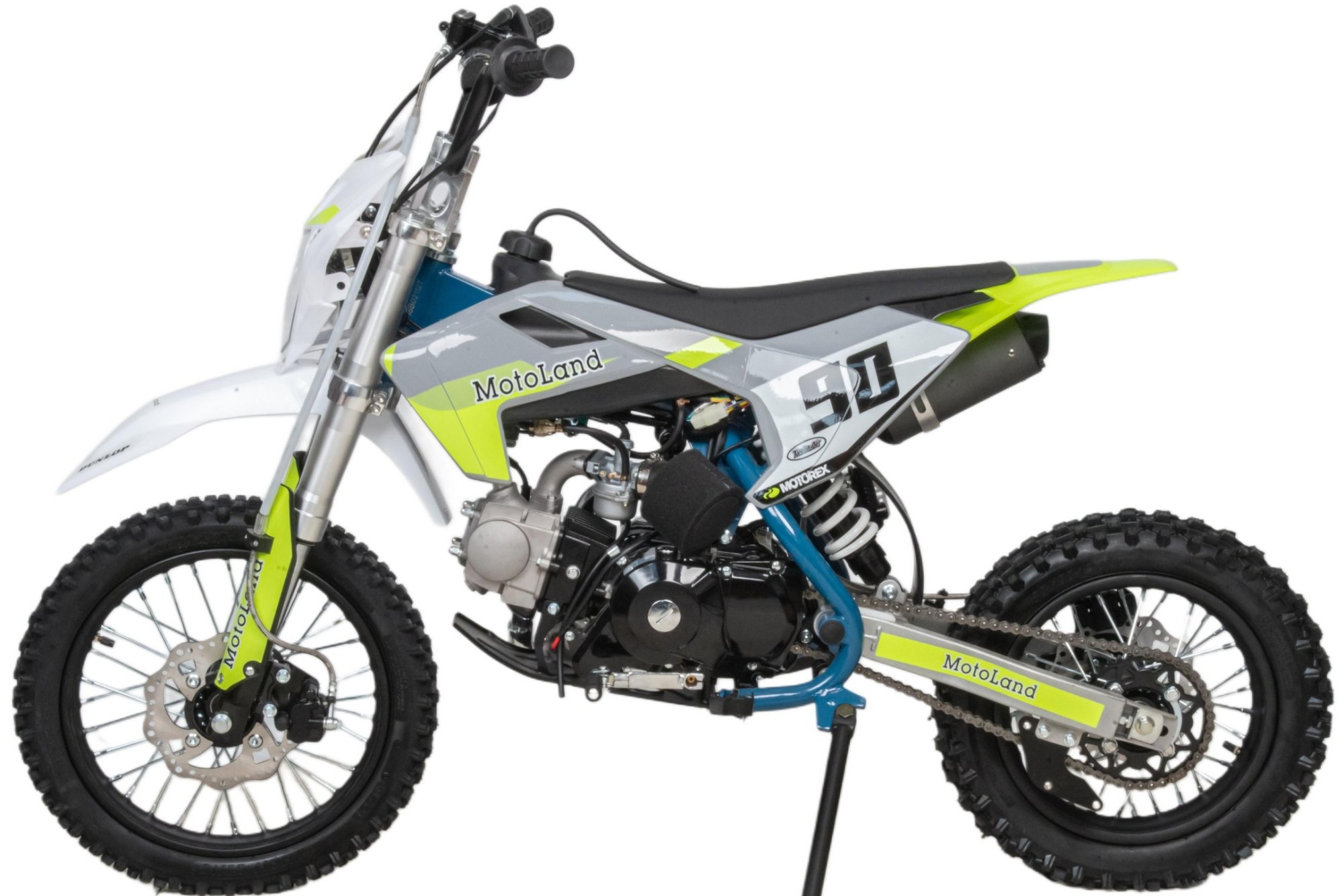 Питбайк  Motoland TCX125 E 14/12 +фара зеленый