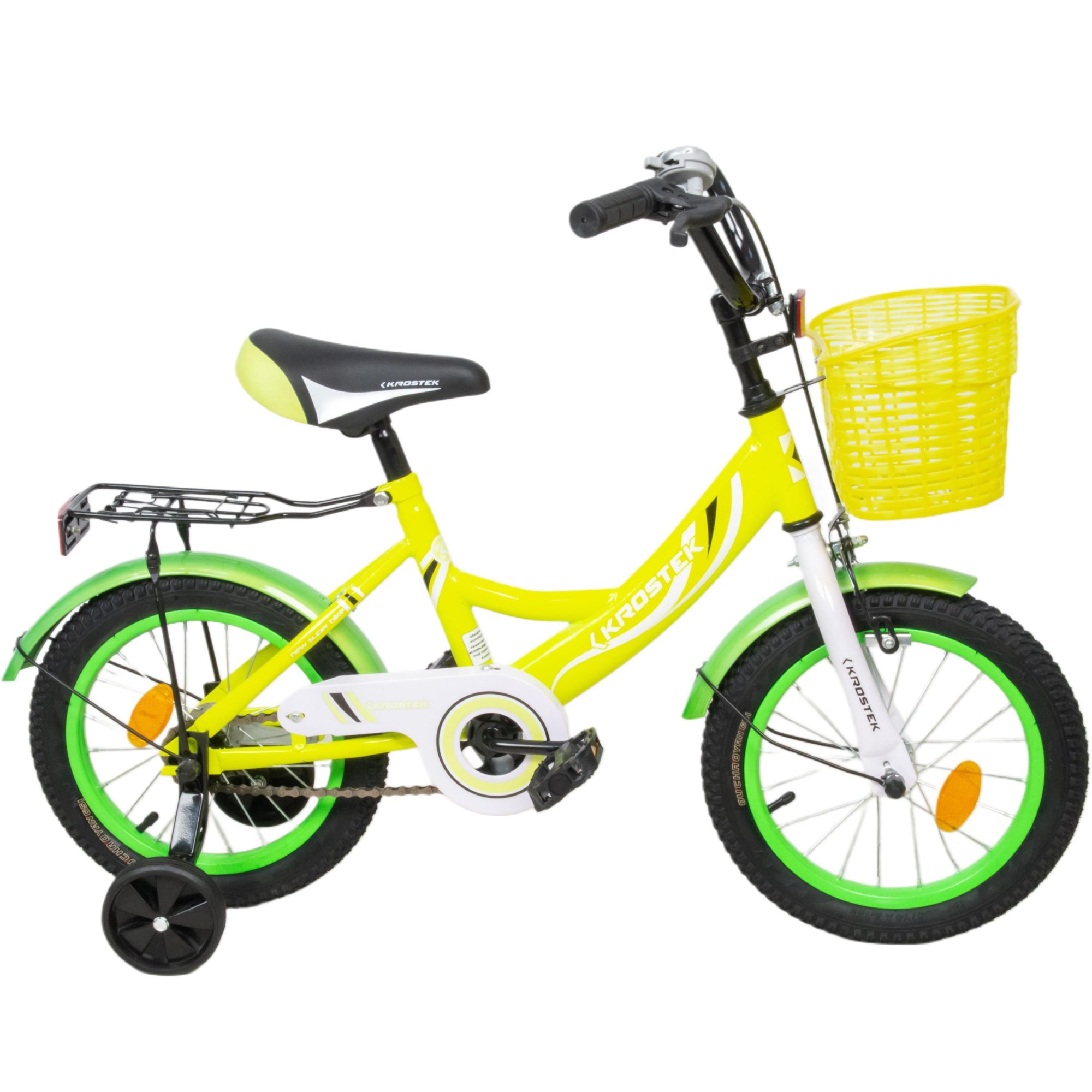 Велосипед 14" KROSTEK WAKE (желтый)