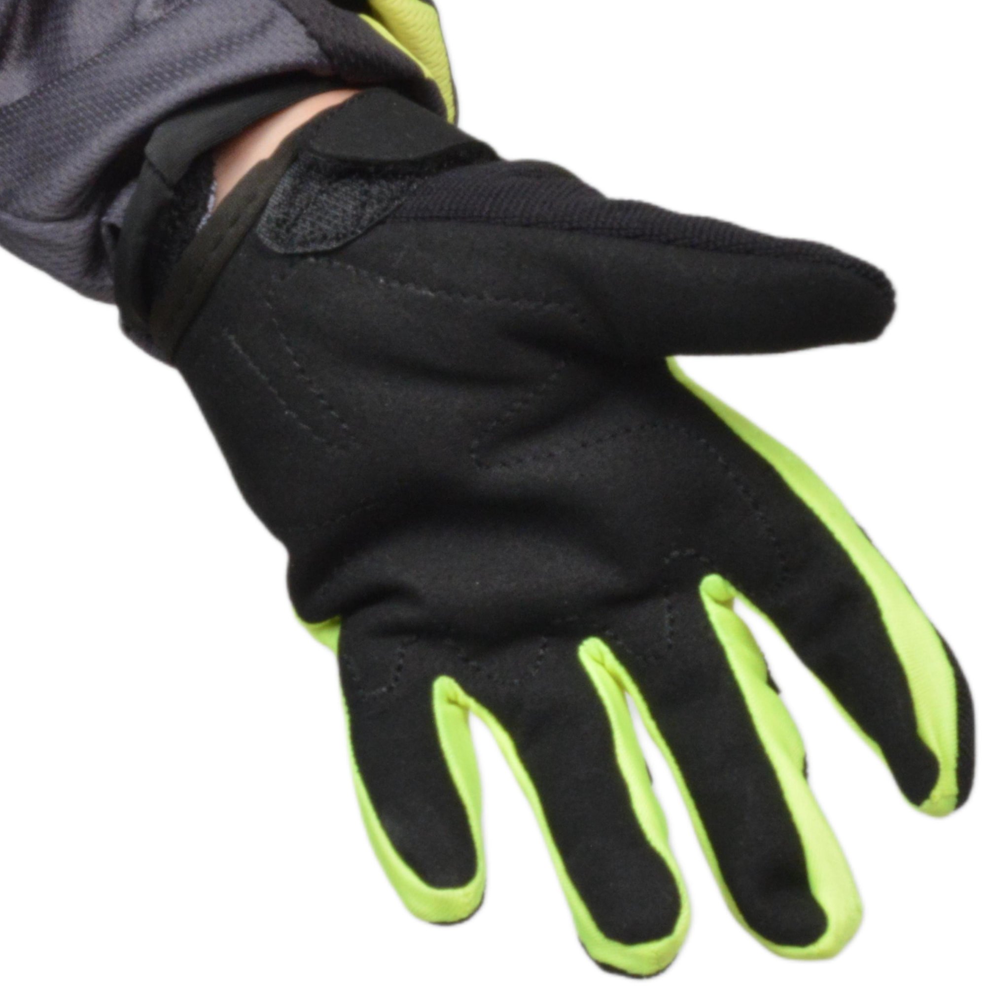 Перчатки мото (детские) FOX №2 Neon-Green/White (14cм/4-5 лет) мотокросс