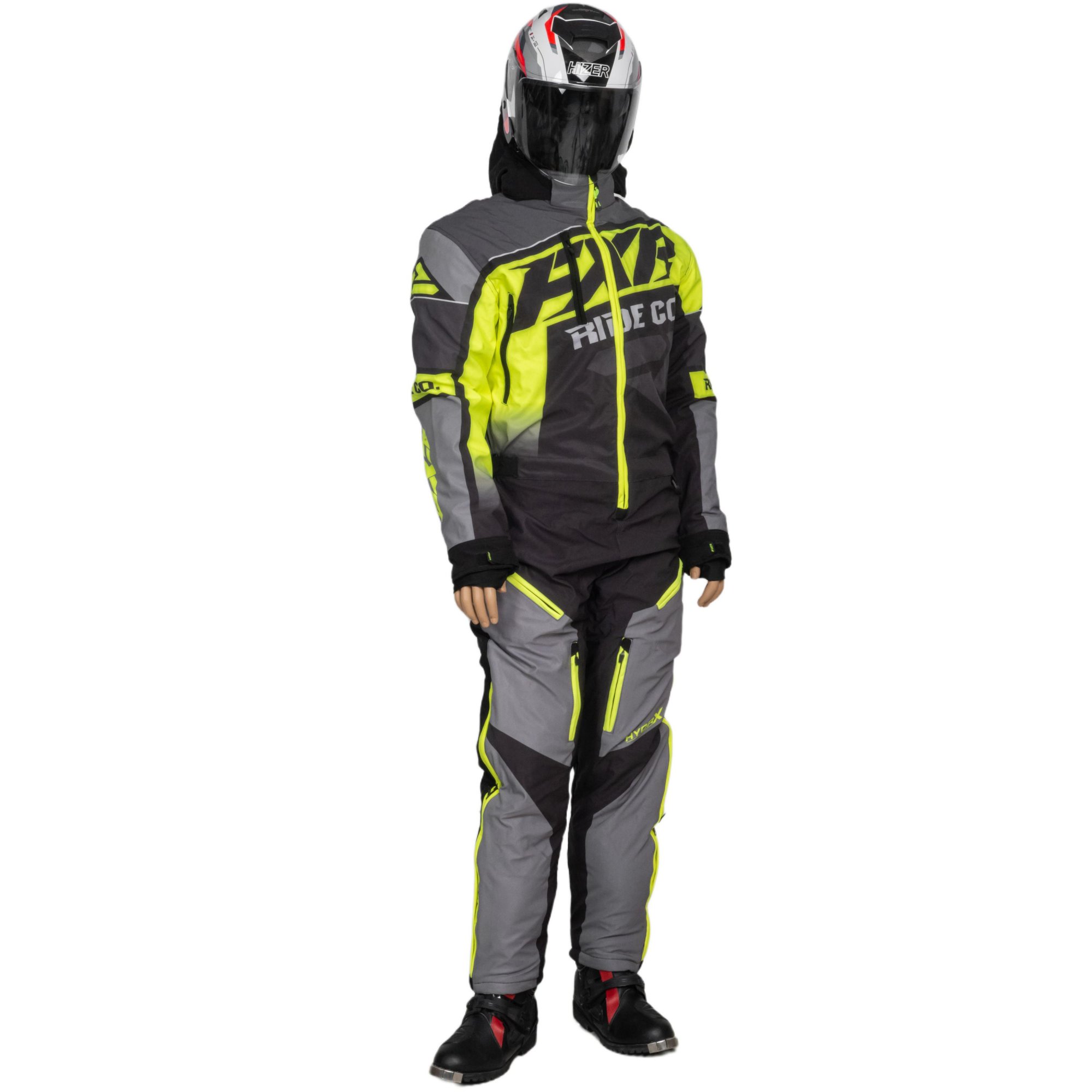 Комбинезон для снегохода FXR CX №4 gray-yellow (текстиль) (L)