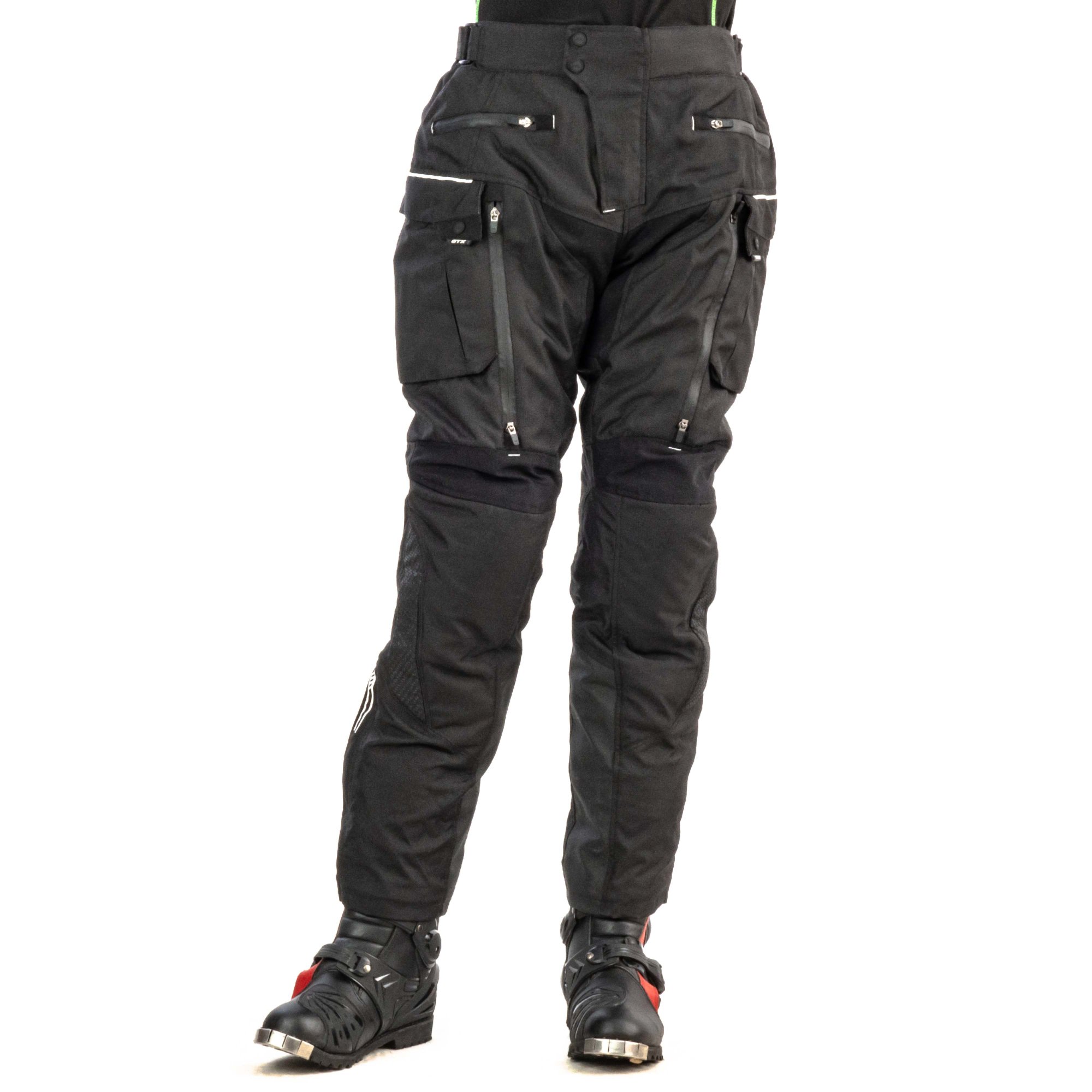 Штаны мотоциклетные (текстиль) GTX EJ-3001 BLACK (M)