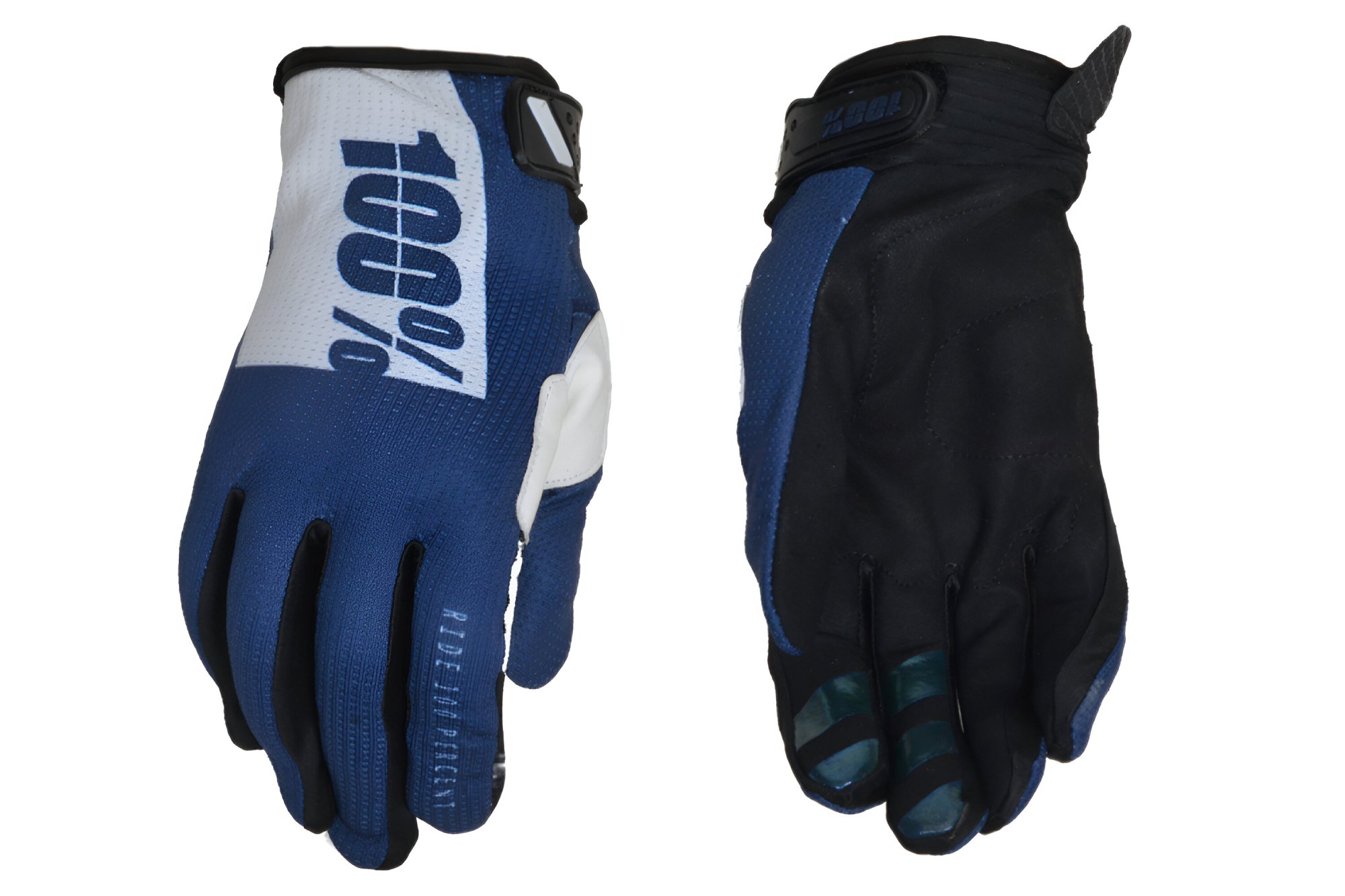 Перчатки мото 100% №1 blue/white (XL) мотокросс