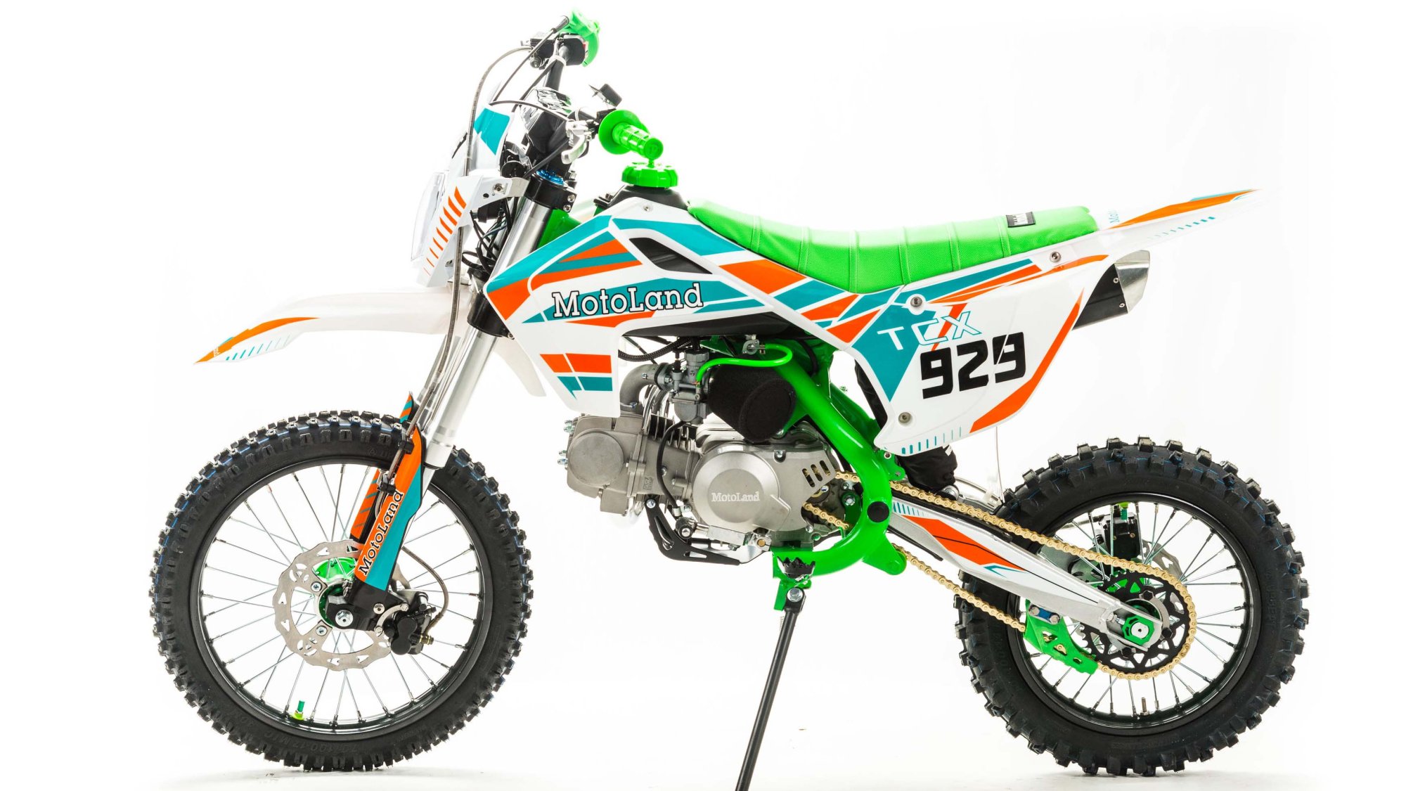 Питбайк  Motoland TCX125 E 17/14 зеленый 